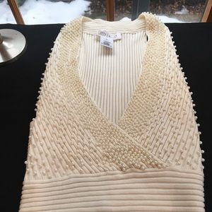 White House Black Market Beaded Top